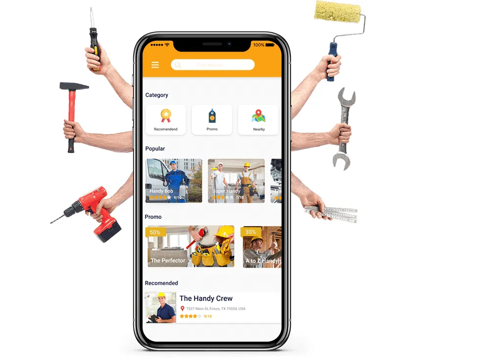 On Demand Handymen App Development